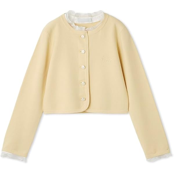 Amazon.co.jp: [セルフォード] ブローチ付きニットブルゾン